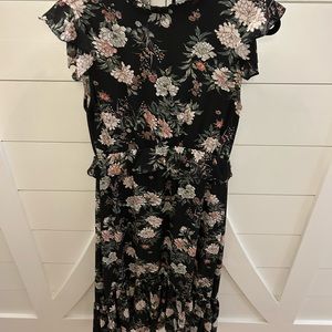 Ellison Black Maxi Floral Dress